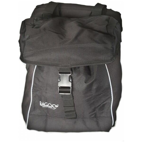 Bagoo 2x17L fietstas dubbel zwart EL13A
