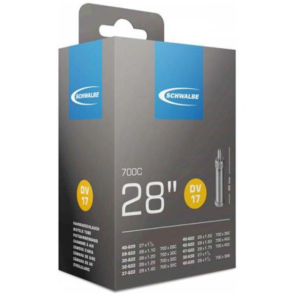 Schwalbe 28/47-622/635 dunlop ventiel Binnenband BLACK - Afbeelding 3