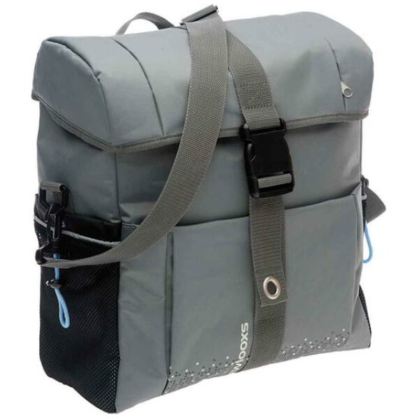 New Looxs 19 liter Pakaftas enkele fietstas Silver Grey Grijs