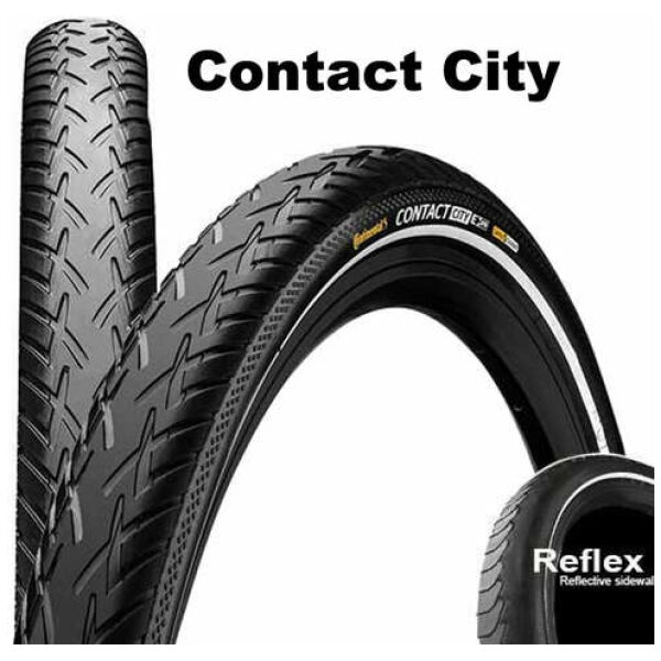 Continental 28x1 5/8x1 3/8 Contact City RS 0101352 Conti BLACK