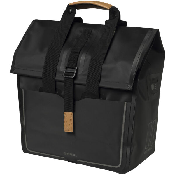 Basil shoppertas Urban Dry 25 liter 34x16x48 cm, polyester Matt Black - Afbeelding 2