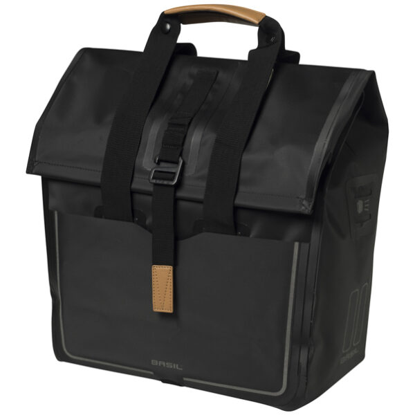 Basil shoppertas Urban Dry 25 liter 34x16x48 cm, polyester Matt Black