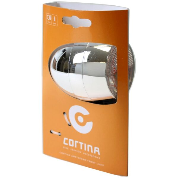 Cortina koplamp Amsterdam E-bike chroom - Afbeelding 2
