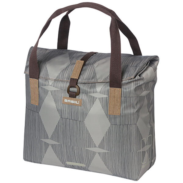 Basil Fietsshopper Elegance 20-26 liter 39 x 39 x 17 cm Chateau Taupe