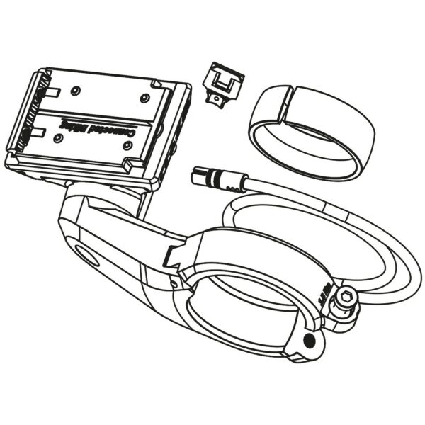 The Smart System Upgradeset houder met 1 arm 31,8 mm (BDSYYYY) Zwart