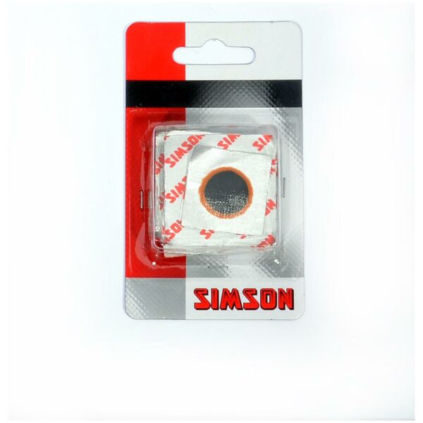Simson REP PLAKKERS 16MM 20520 Zwart-rood