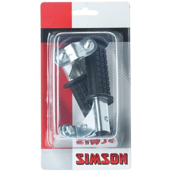 Simson Voetsteun fiets zwart Zilver|Zwart - Afbeelding 2