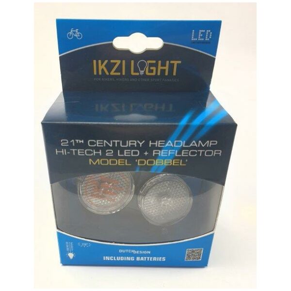 Ikzi Lamp v led light dobbel 2 led kroonbout montage Zwart