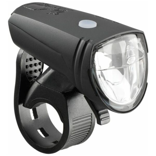 Axa KOPLAMP GREENLINE 15 USB ZW Zwart