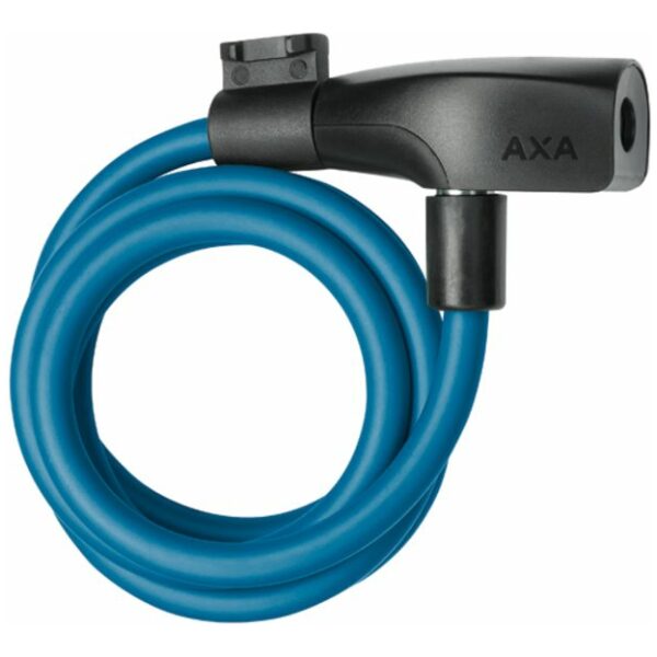 Axa SLOT KABEL RESOLUTE 120X8 M/HOUDER BL Petrol Blue - Afbeelding 2
