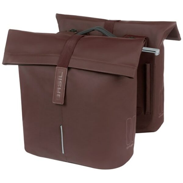 Basil fietstas dubbel City MIK 28-32 Roasted Brown