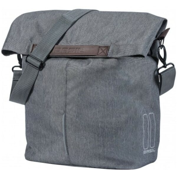 Basil fietstas City Shopper 14-16 liter grijs 17780 Grey Melee