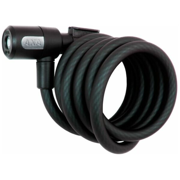 Axa SLOT KABEL RESOLUTE 180X12 M/HOUDER ZW Zwart
