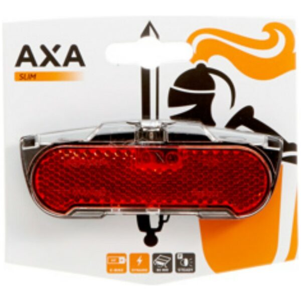 Axa ACHTERLICHT SLIM STEADY LED DYNAMO AANSLUITING E-BIKE 6V Zwart