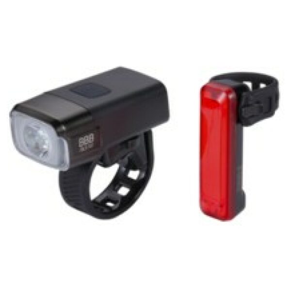 BBB Led verlichtingsset - voor 600 lumen - achter 50 lumen - Nanostrike 600 Combo BLS-165 Zwart - Afbeelding 3