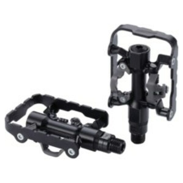 BBB BPD-23 Pedalen DualChoice Verstelbare klemspanning en compatibel SPD pedaal Zwart