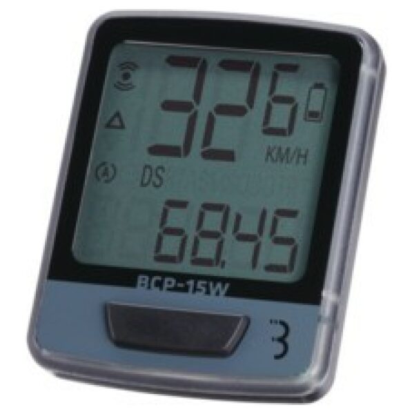 BBB BCP-15W Fietscomputer DashBoard 10-functies Zwart/zilver Zwart/grijs