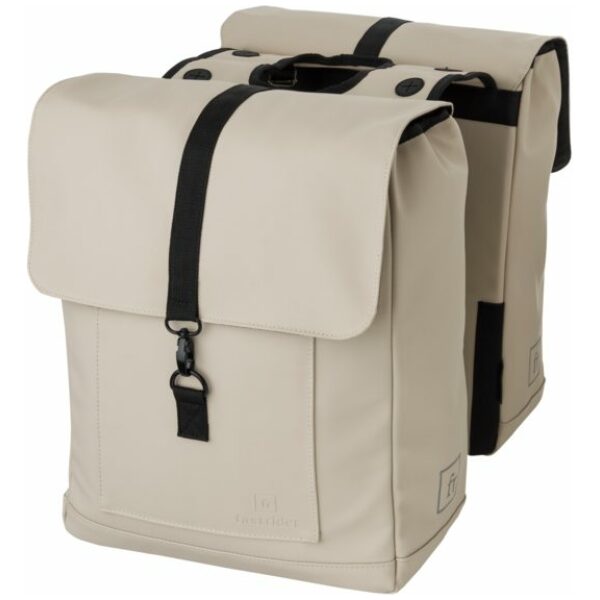 Fastrider Fr jaxx ii dubbele fietstas trend taupe Grijs