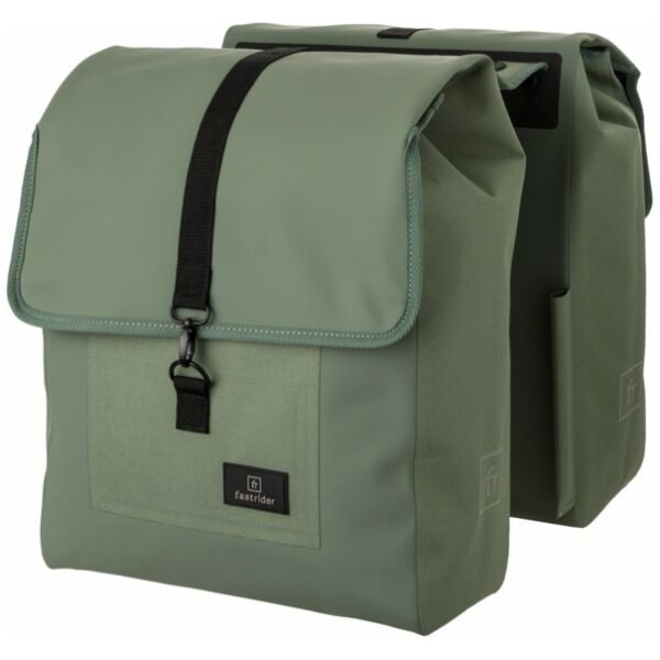 Fastrider Fr jaxx dubbele fietstas trend eucalyptus waterdic Groen