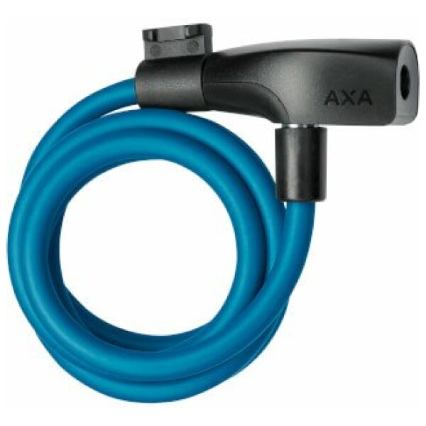 Axa SLOT KABEL RESOLUTE 120X8 M/HOUDER BL Petrol Blue