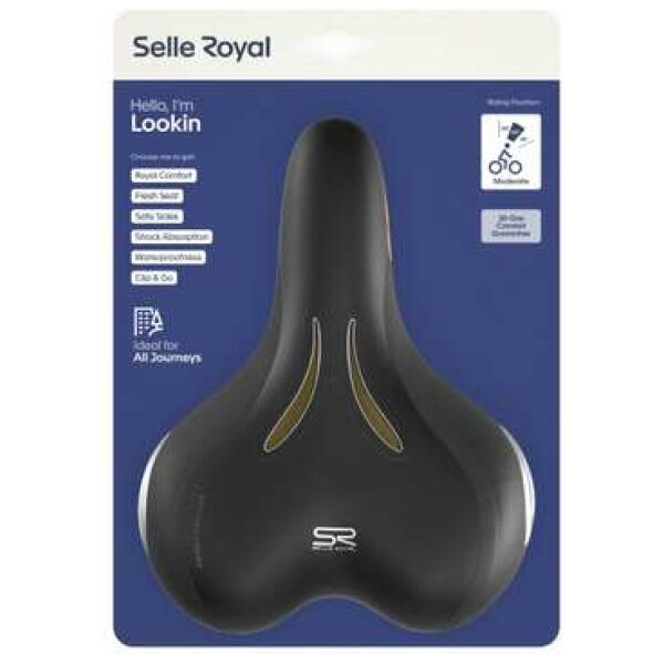 Selle Royal ZADEL SR 5235DE3A LOOKIN MODERATE ZW Zwart - Afbeelding 2