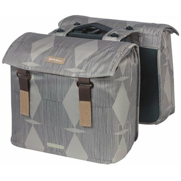 Basil TAS BAS DUBBEL ELEGANCE MIK Chateau Taupe