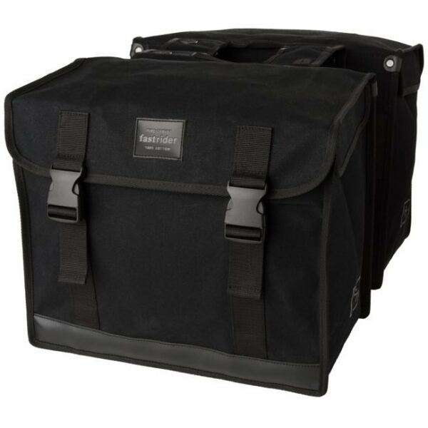 Fastrider dubbele tas canvas 94 56l. Zwart