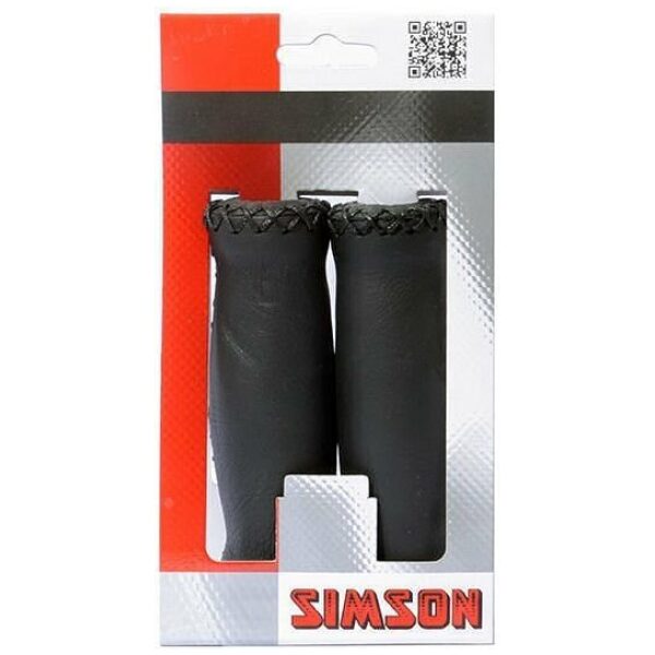 Simson handvat leder Zwart