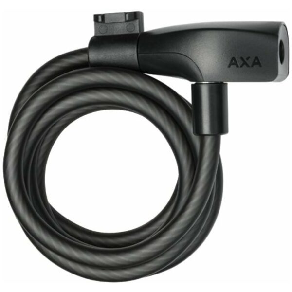 Axa SLOT KABEL RESOLUTE 150X8 M/HOUDER ZW Zwart