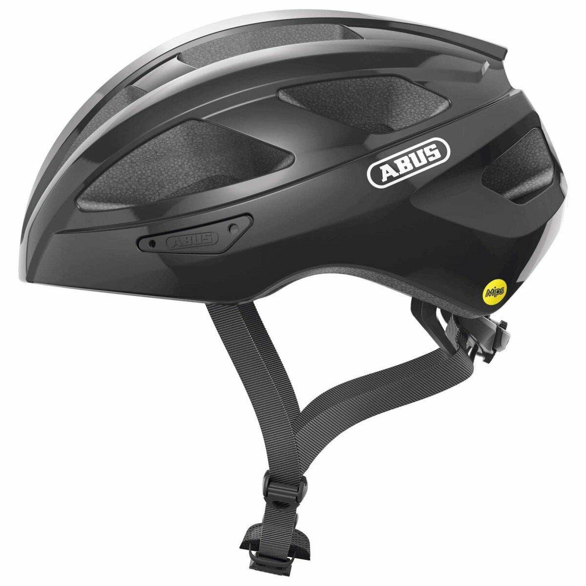 Abus helm macator mips shiny Zwart